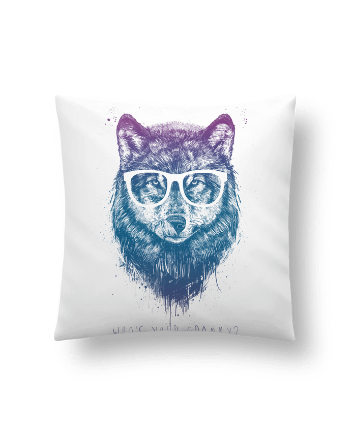 Cushion synthetic soft 45 x 45 cm whos_your_granny by Balàzs Solti