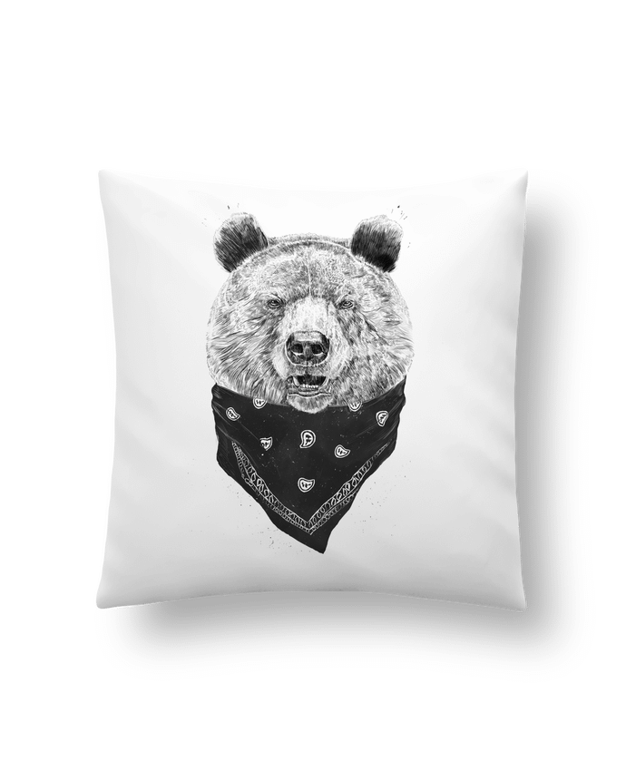 Cushion synthetic soft 45 x 45 cm wild_bear by Balàzs Solti