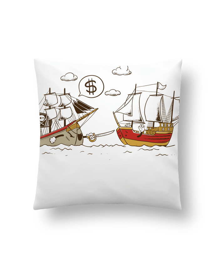 Cushion synthetic soft 45 x 45 cm Pirate by flyingmouse365
