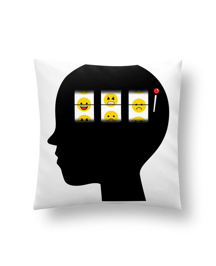 Cushion synthetic soft 45 x 45 cm Mood of the day by flyingmouse365