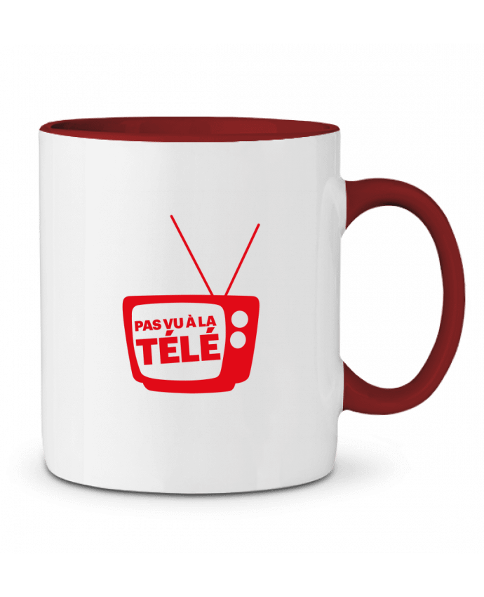 Mug bicolore Pas vu à la télé Rickydule