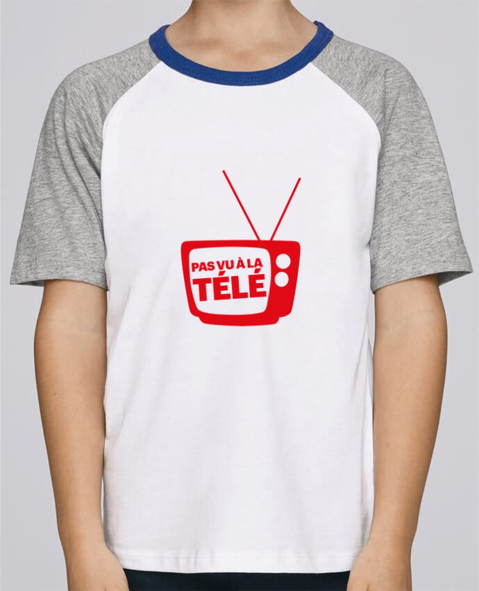 T-shirt enfant Baseball Pas vu à la télé par Rickydule