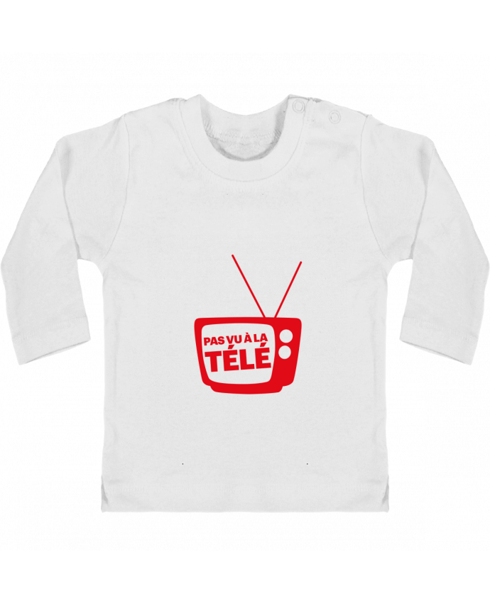 T-shirt bébé Pas vu à la télé manches longues du designer Rickydule