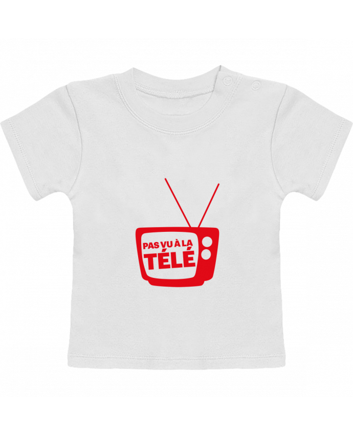 T-shirt bébé Pas vu à la télé manches courtes du designer Rickydule