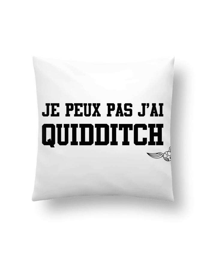 Cushion synthetic soft 45 x 45 cm Je peux pas j'ai quidditch by tunetoo