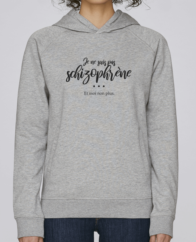 Sweat capuche femme Schizo par Rickydule