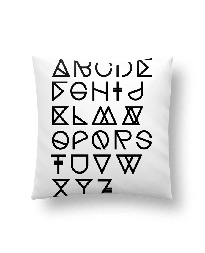 Cushion synthetic soft 45 x 45 cm Geometrical ABC White by na.hili