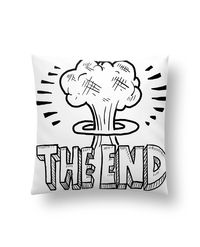 Cushion synthetic soft 45 x 45 cm The End by Sami