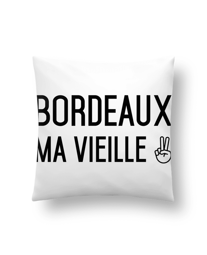 Cushion synthetic soft 45 x 45 cm Bordeaux ma vieille by tunetoo
