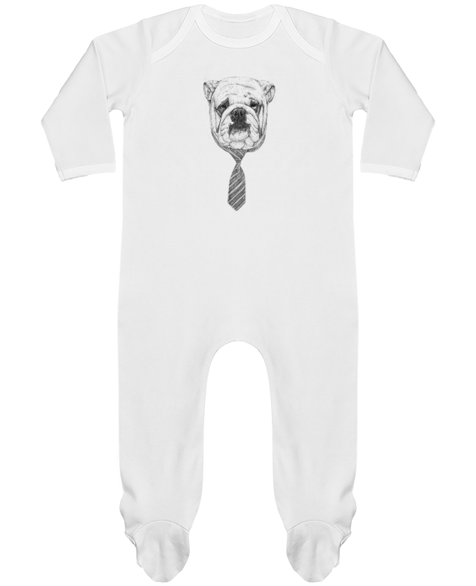 Baby Sleeper long sleeves Contrast Cool Dog by Balàzs Solti