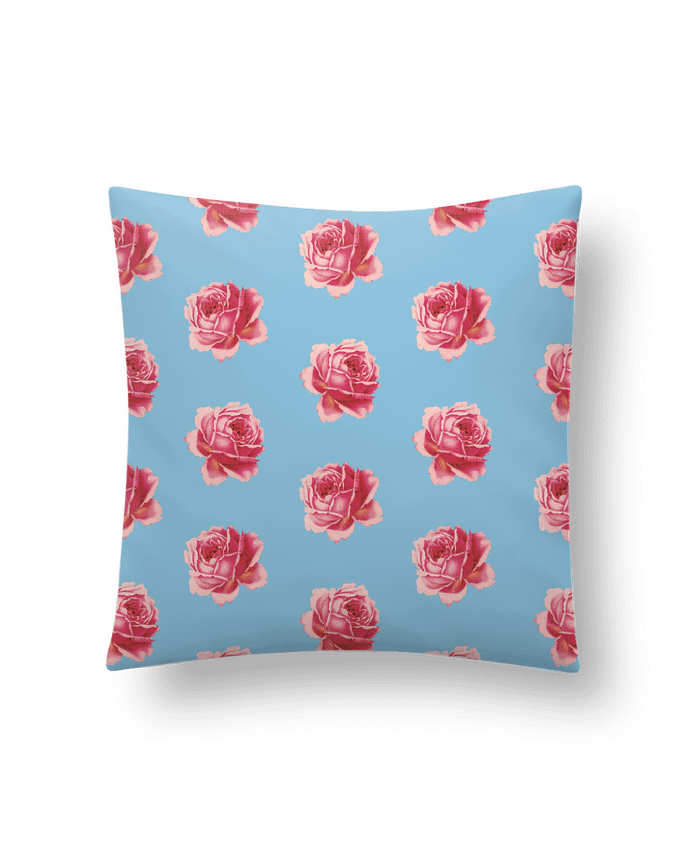 Cushion synthetic soft 45 x 45 cm Pattern rose by tunetoo