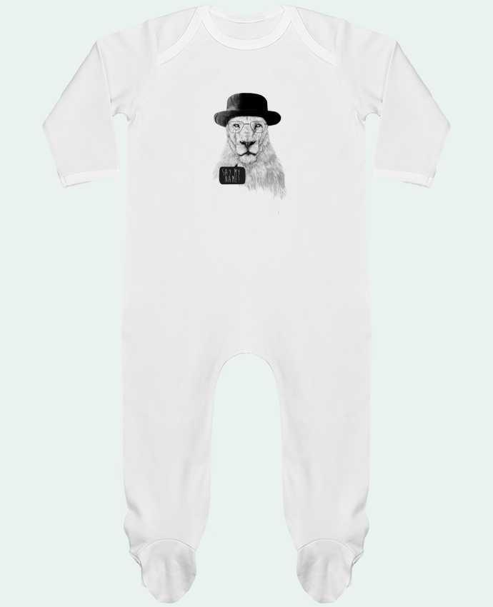 Baby Sleeper long sleeves Contrast Say my name by Balàzs Solti