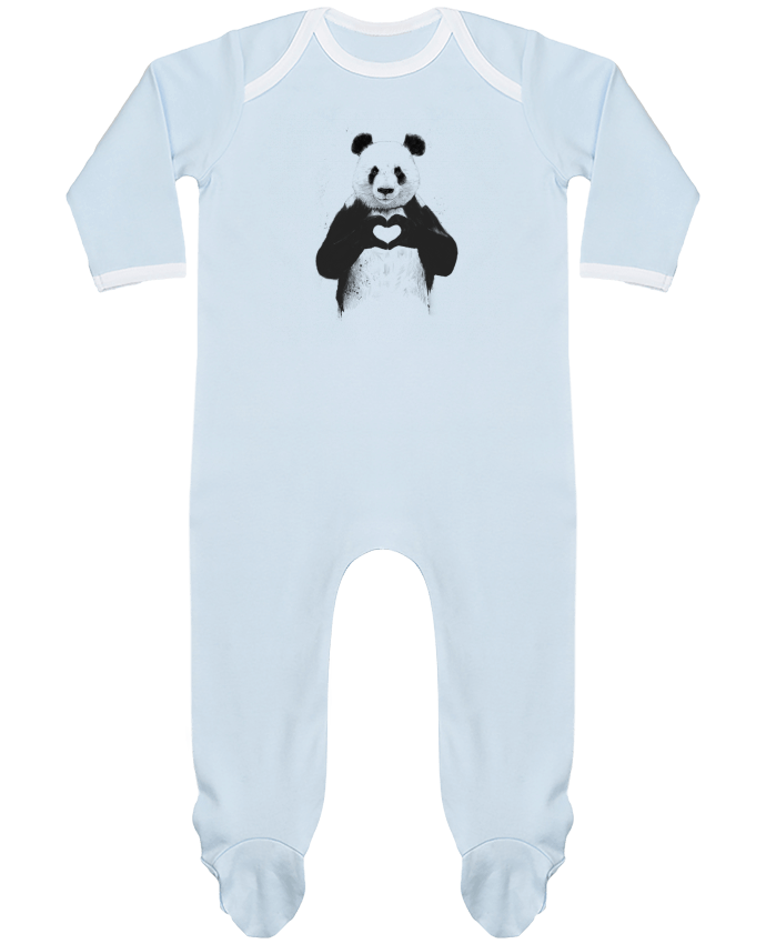 Body Pyjama Bébé All you need is love par Balàzs Solti