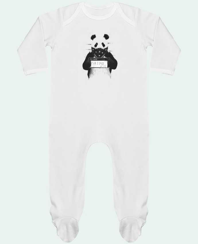 Pijama Bebé Manga Larga Contraste Bad panda por Balàzs Solti