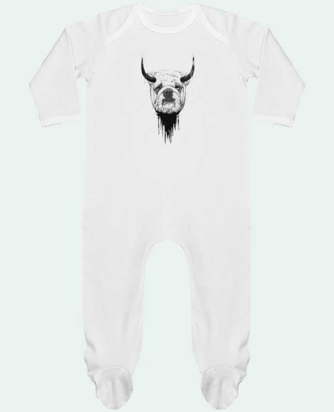 Baby Sleeper long sleeves Contrast Bulldog by Balàzs Solti