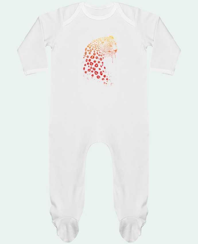 Baby Sleeper long sleeves Contrast Kiss me by Balàzs Solti