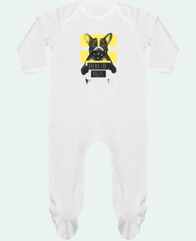 Body Pyjama Bébé rebel_dog_yellow par Balàzs Solti