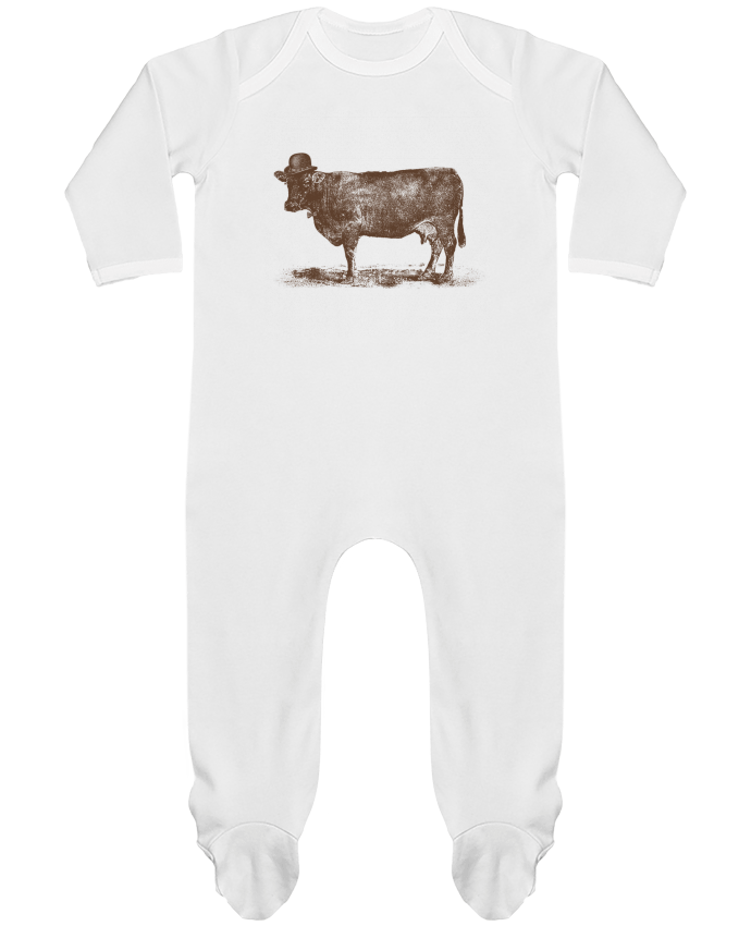 Baby Sleeper long sleeves Contrast Cow Cow Nut by Florent Bodart