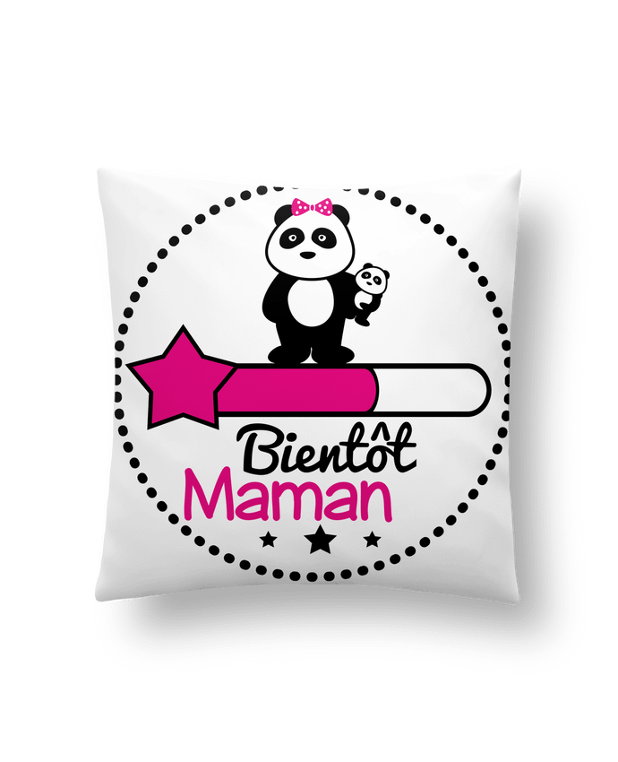 Cushion synthetic soft 45 x 45 cm Bientôt maman - Future mère , grossesse by Benichan