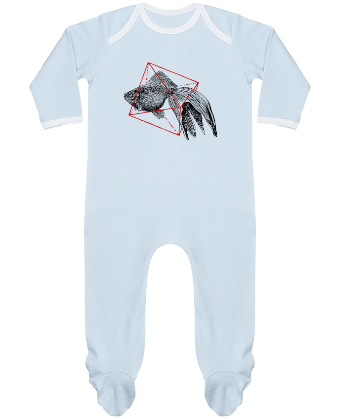 Body Pyjama Bébé Fish in geometrics II par Florent Bodart