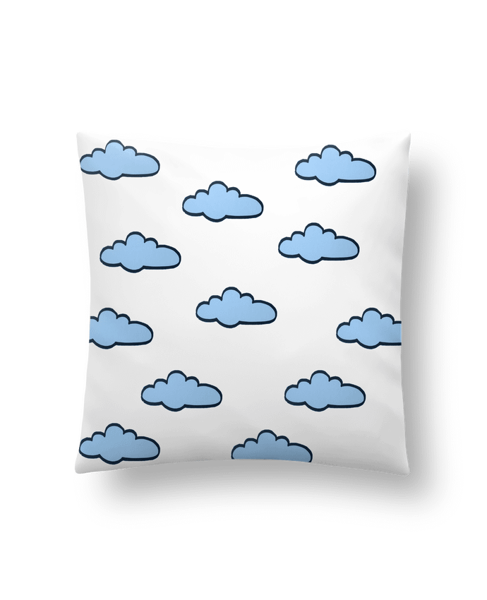 Cushion synthetic soft 45 x 45 cm Nuages bleus by SuzonCreations