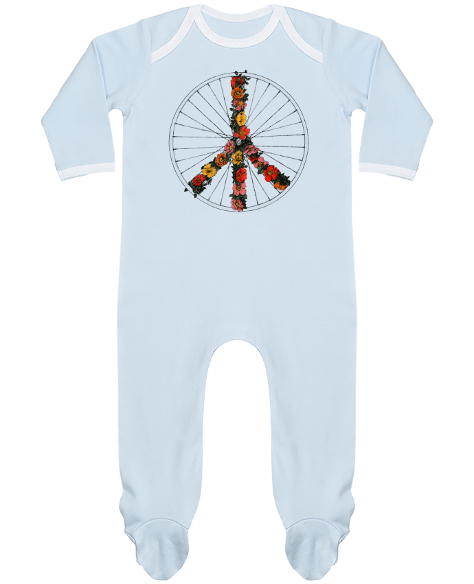 Body Pyjama Bébé Peace and Bike par Florent Bodart
