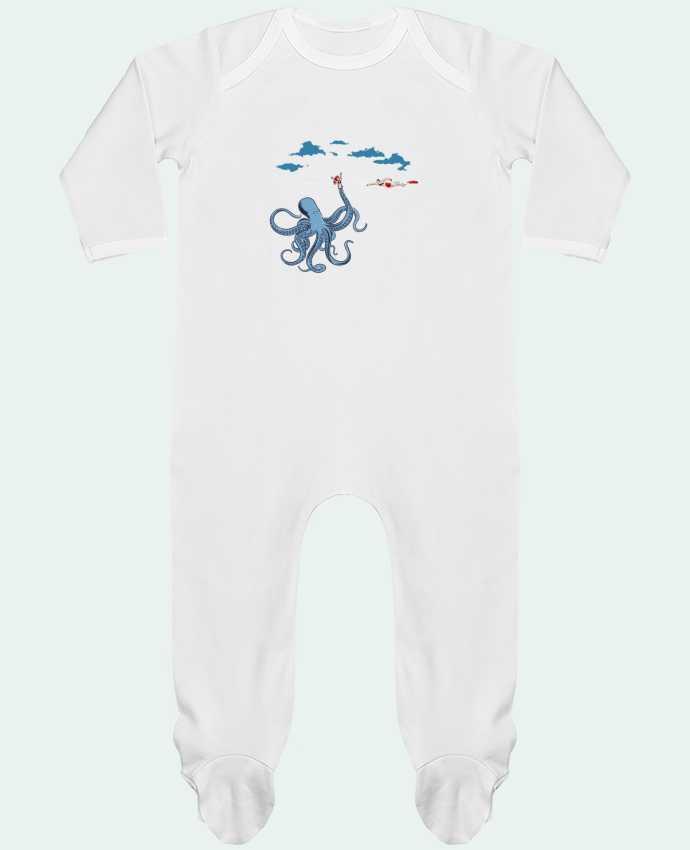 Baby Sleeper long sleeves Contrast Octo Trap by flyingmouse365