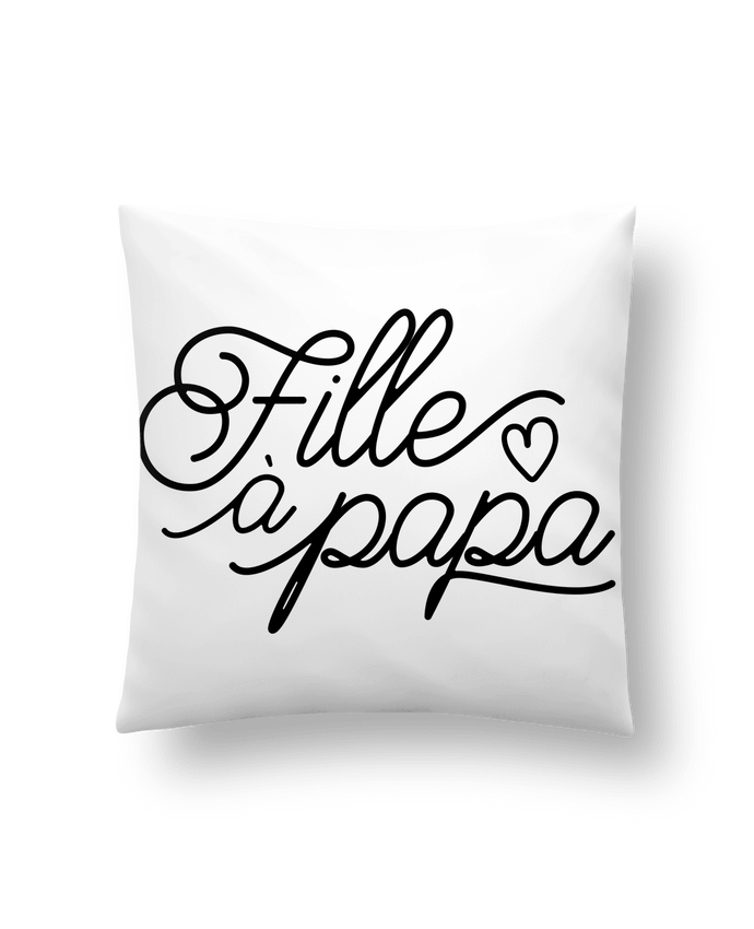 Cushion synthetic soft 45 x 45 cm Fille à papa by tunetoo