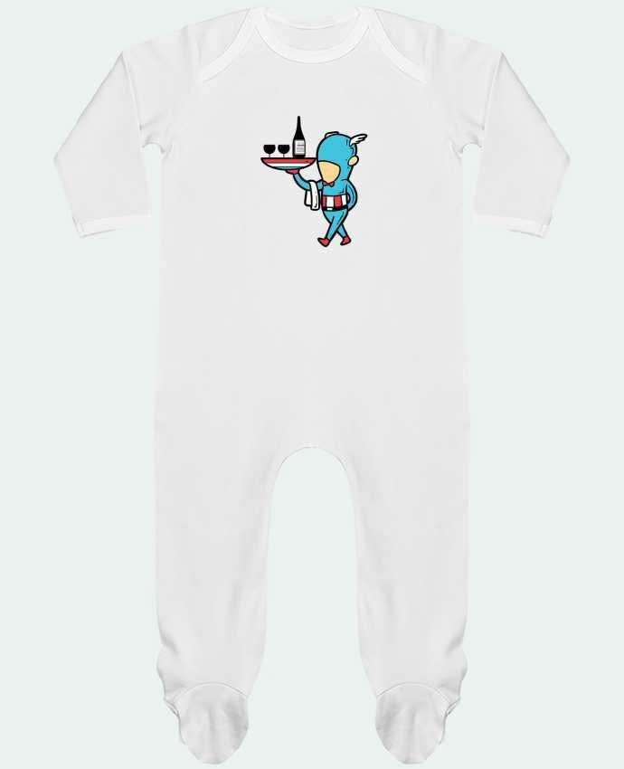 Baby Sleeper long sleeves Contrast Restaurant by flyingmouse365