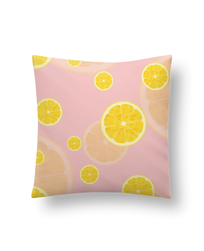 Cushion synthetic soft 45 x 45 cm Lemon juice by tunetoo