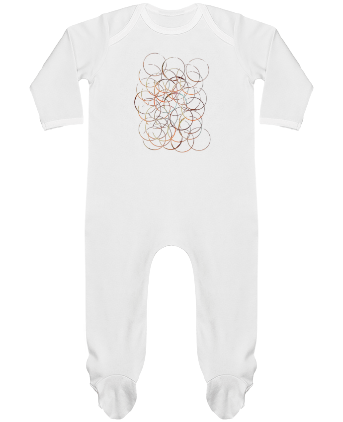 Baby Sleeper long sleeves Contrast The burning circle by Florent Bodart