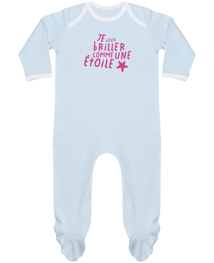 Baby Sleeper long sleeves Contrast Briller comme une étoile by tunetoo