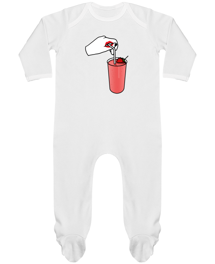 Baby Sleeper long sleeves Contrast Milk shake by tattooanshort