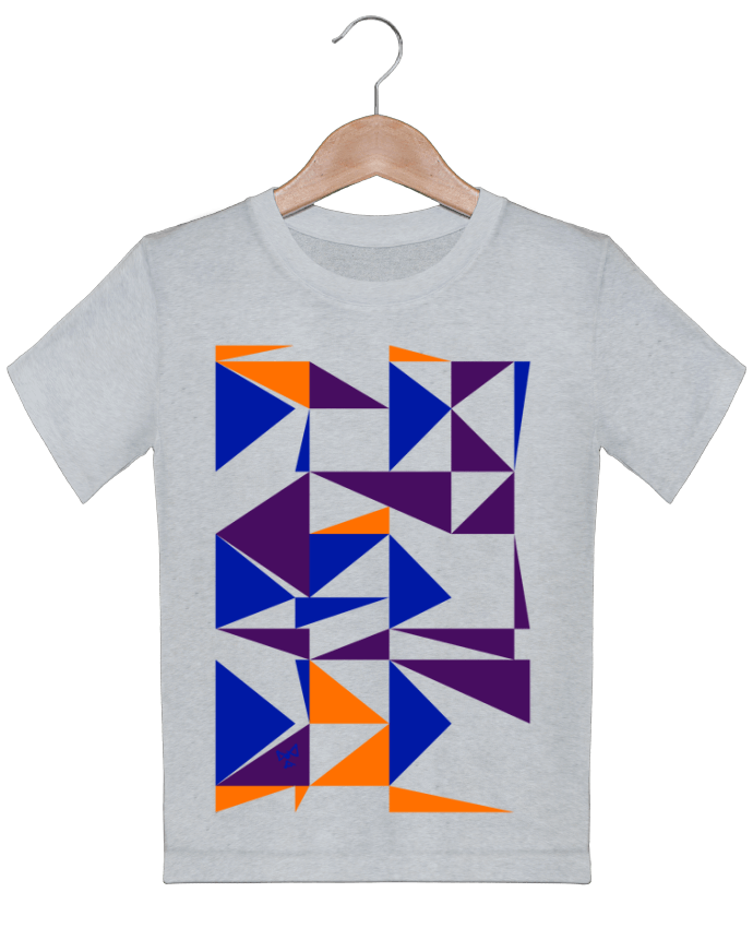 T-shirt garçon motif Trio de triangles Chez-Alice