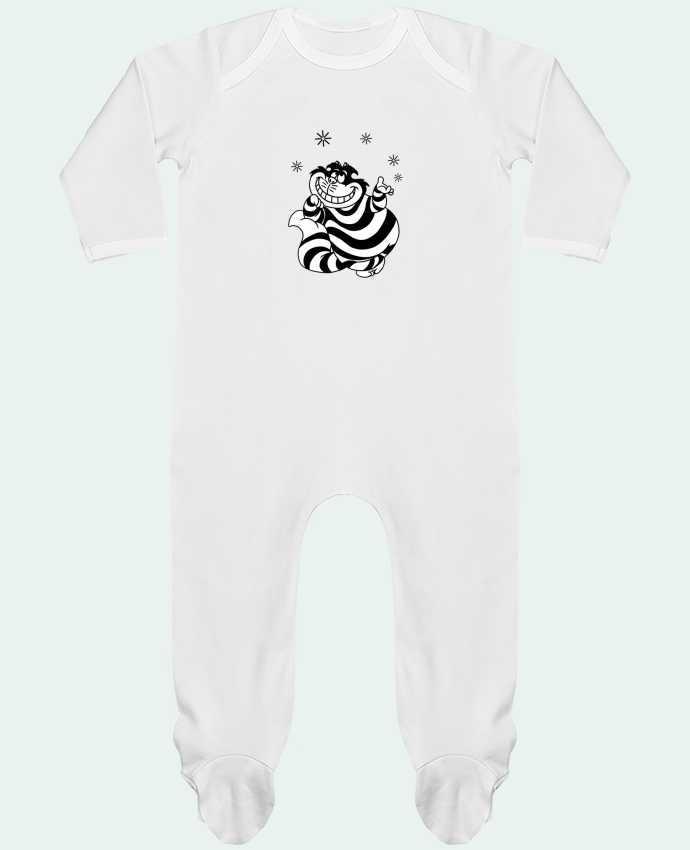 Baby Sleeper long sleeves Contrast Cheshire cat by tattooanshort