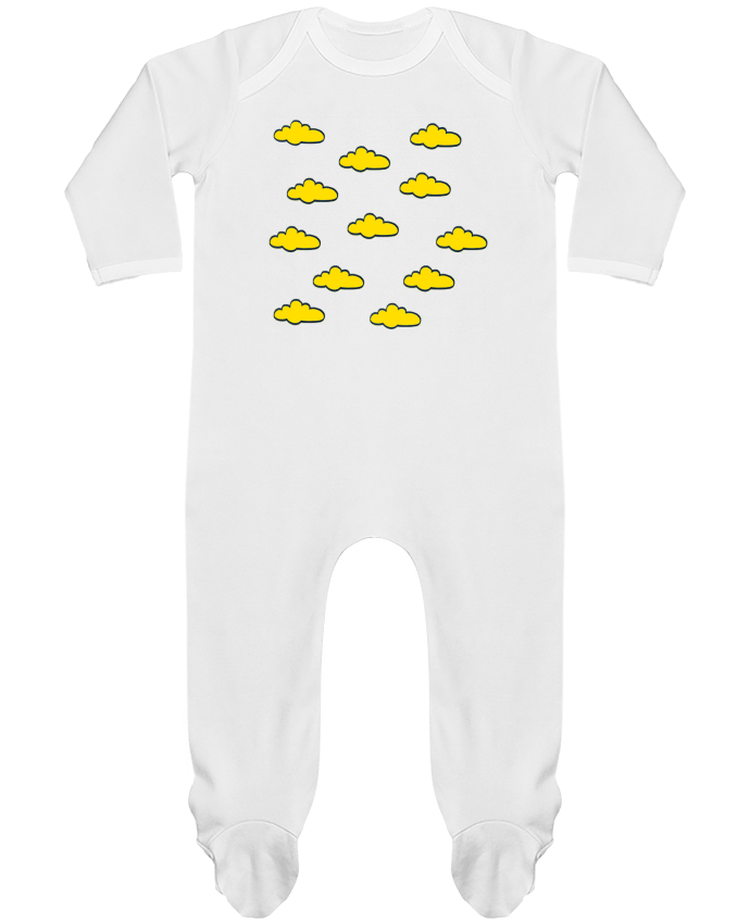 Body Pyjama Bébé Nuages jaunes par SuzonCreations