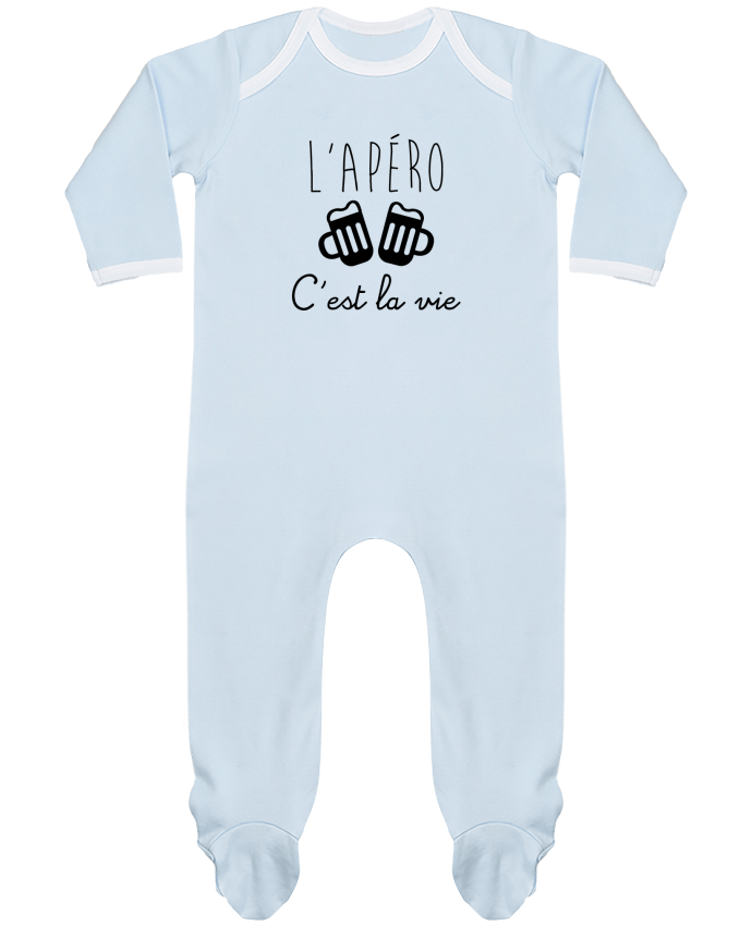 Body Pyjama Bébé L'apéro c'est la vie , humour , alcool , drôle par Benichan