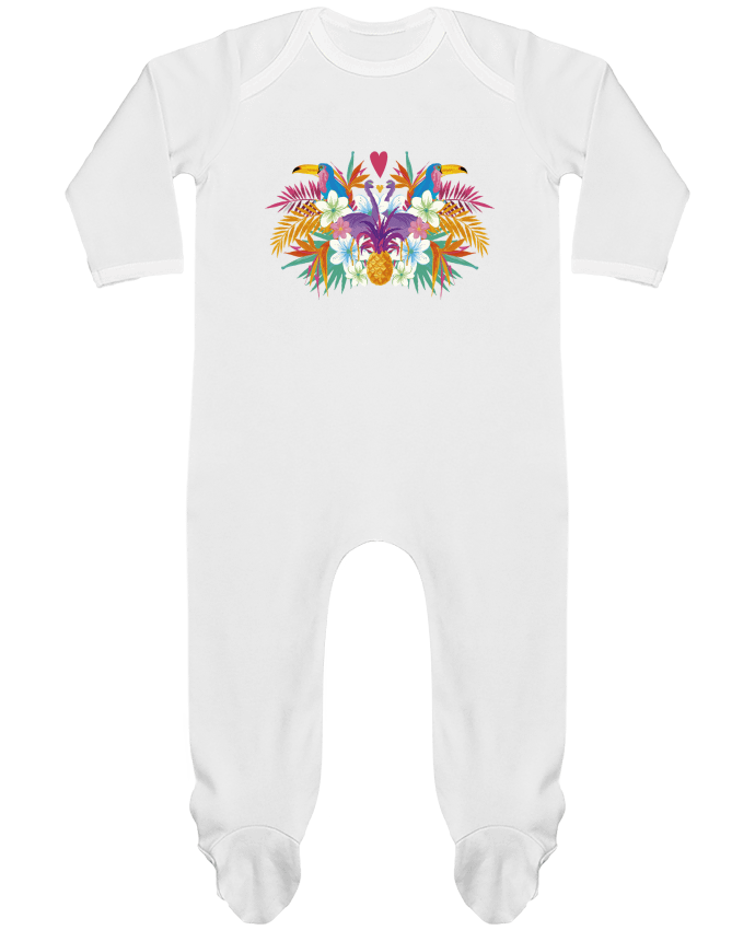 Baby Sleeper long sleeves Contrast Tropical Summer 2 by IDÉ'IN