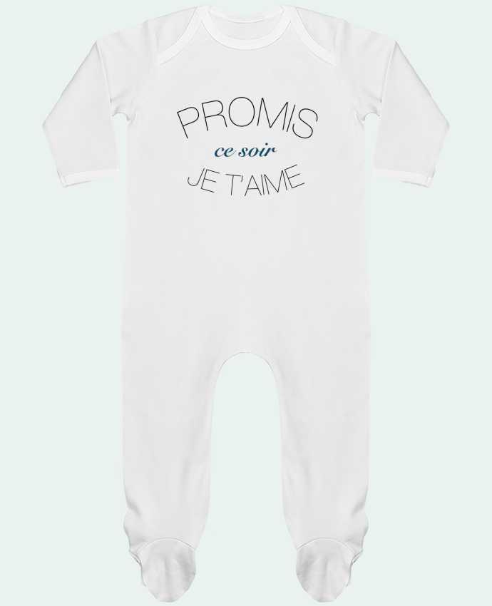 Baby Sleeper long sleeves Contrast Ce soir, Je t'aime by Promis