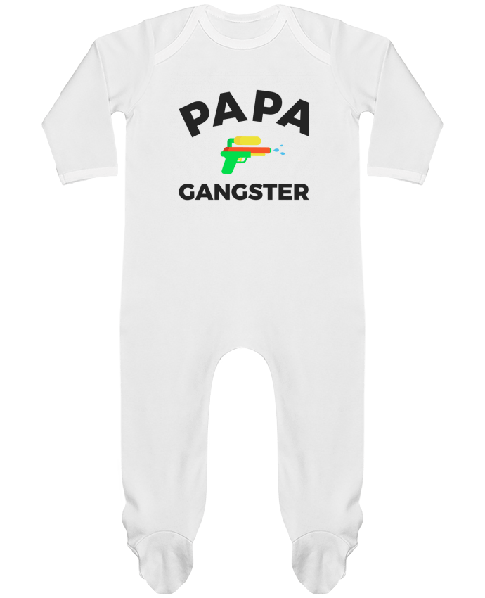 Baby Sleeper long sleeves Contrast Papa Ganster by Ruuud