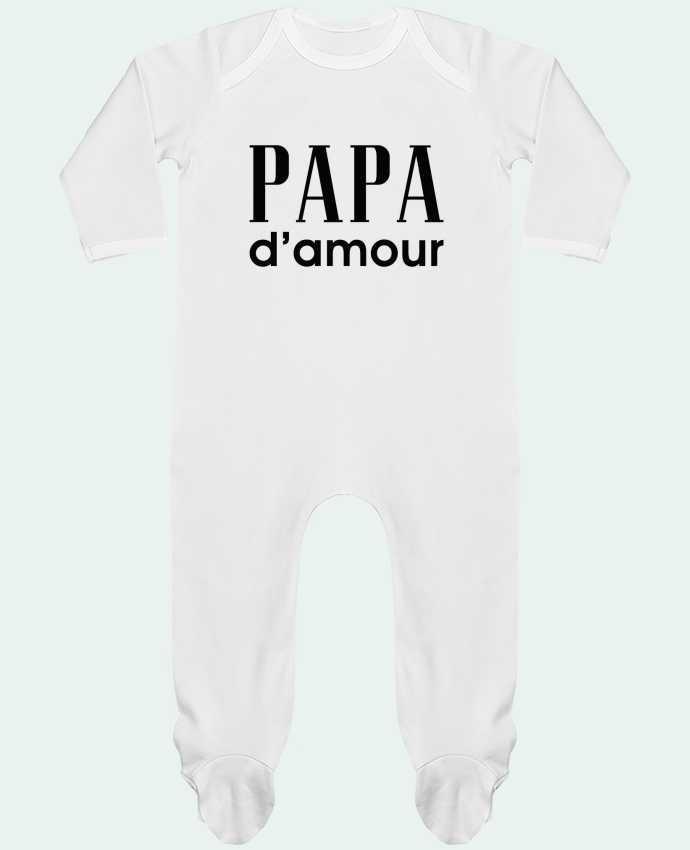 Baby Sleeper long sleeves Contrast Papa d'amour by tunetoo