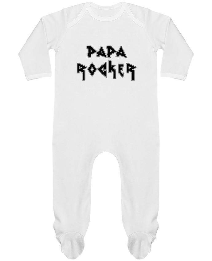 Pijama Bebé Manga Larga Contraste Papa rocker por tunetoo