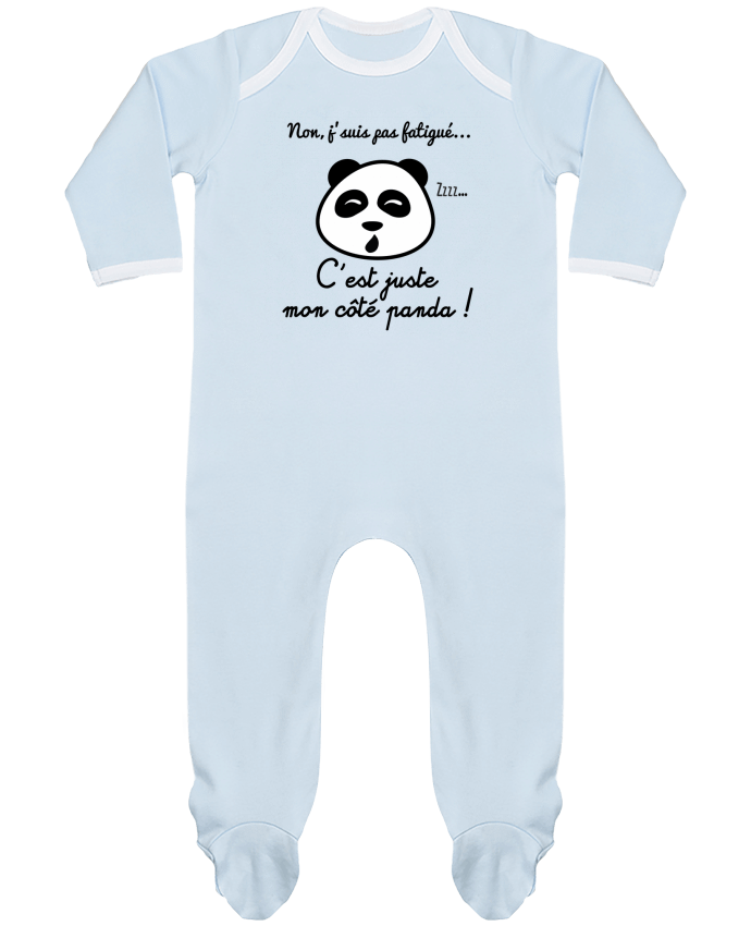 Body Pyjama Bébé Non j'suis pas fatigué c'est mon côté panda par Benichan