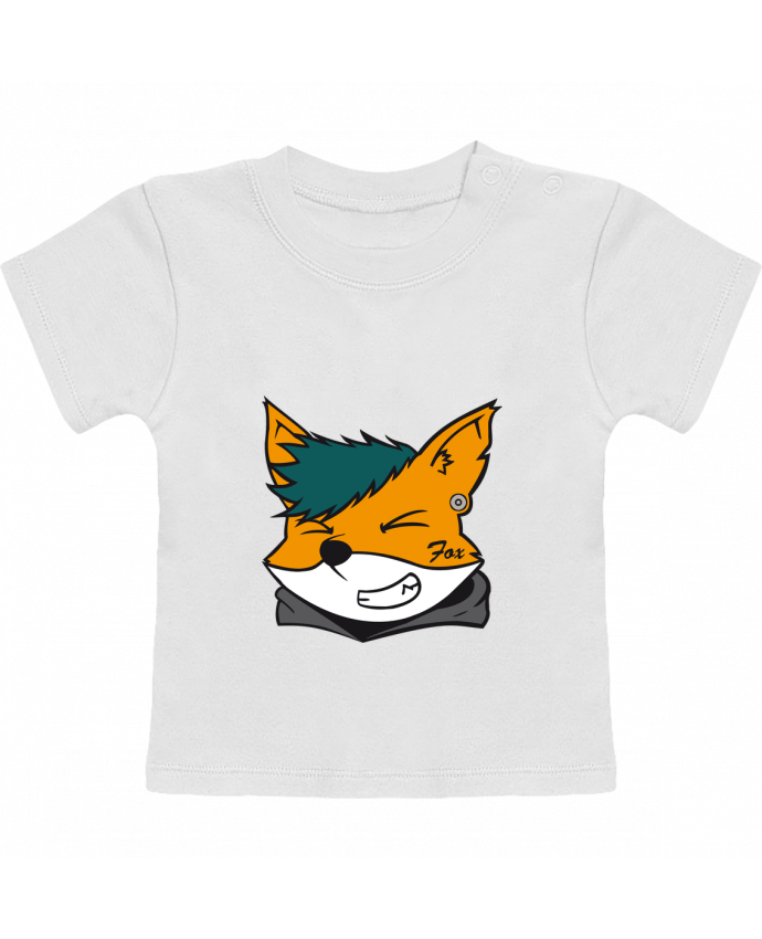 T-Shirt Baby Short Sleeve [LOGO PERSONNALISABLE] FOX manches courtes du designer Fox Le Sphinx