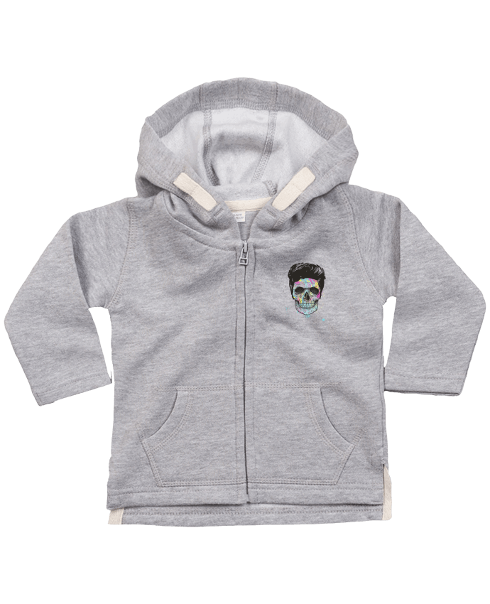 Hoddie with zip for baby Death in Color by Balàzs Solti