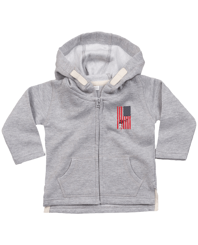 Hoddie with zip for baby little_girl_and_wolvoes by Balàzs Solti