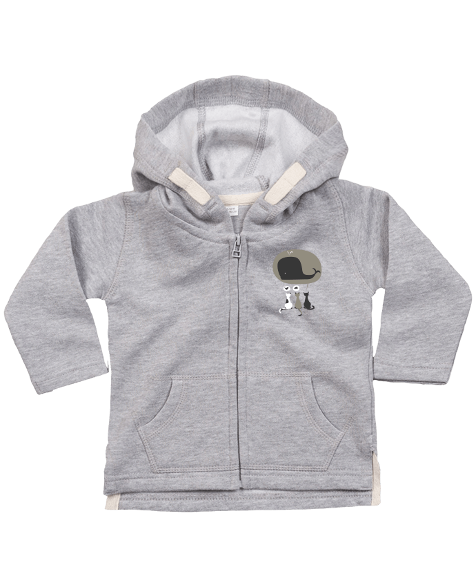 Hoddie with zip for baby Dream Big by flyingmouse365
