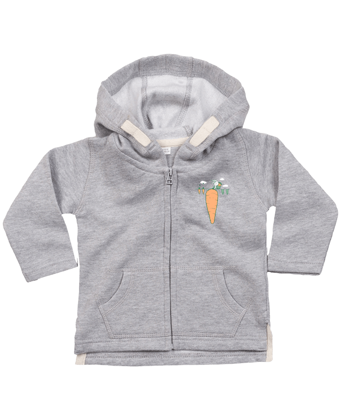 Hoddie with zip for baby Harvest by flyingmouse365