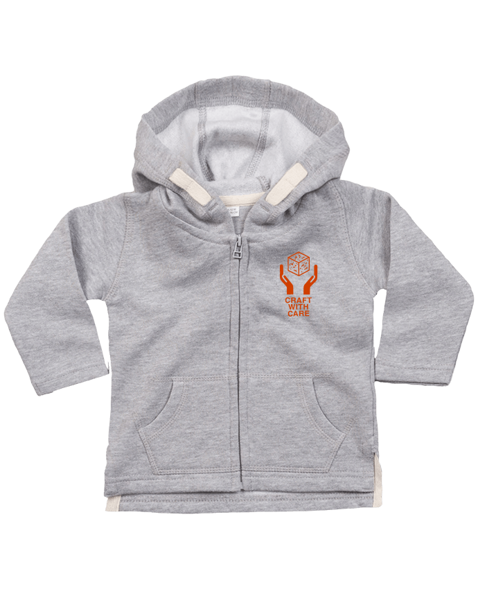 Hoddie with zip for baby Craft with care by Florent Bodart