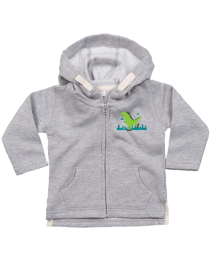 Hoddie with zip for baby Roller Skating by flyingmouse365